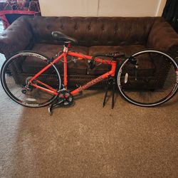 Motobecane Mirage - 54cm 24 Speed Orange/ Carbon Fork - Road Bike - Pre-owned 