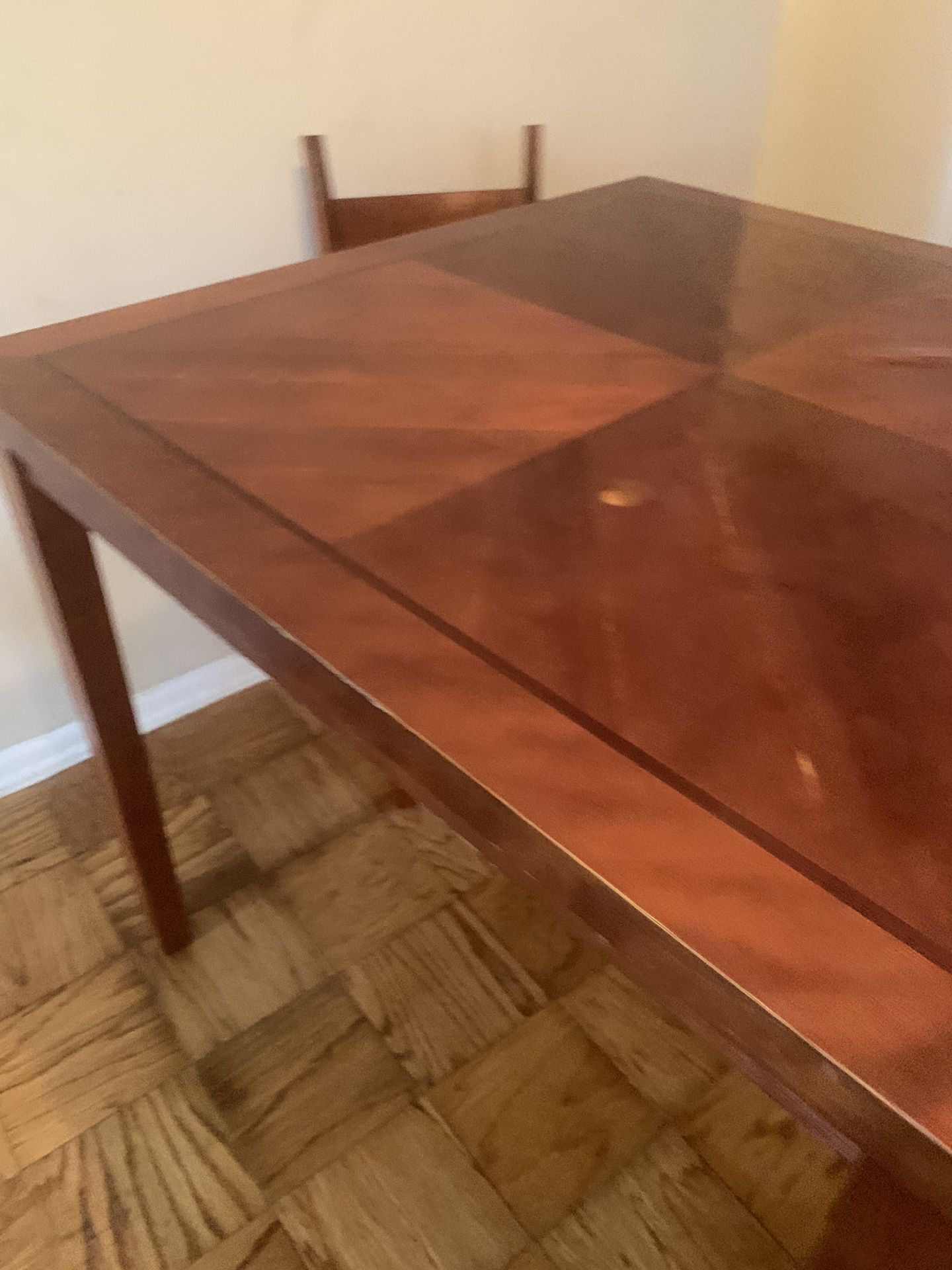 Tall wood table