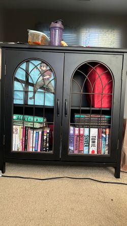 Dark brown gothic cabinet