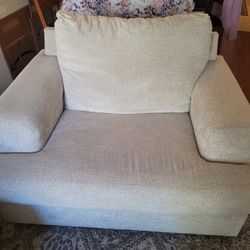 Oversized Chair and Ottoman 