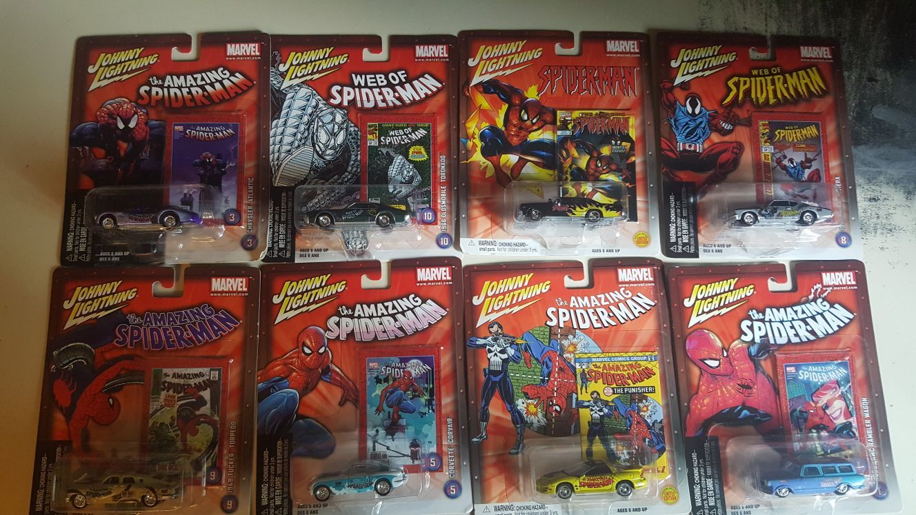 Spiderman Johnny lightning cars
