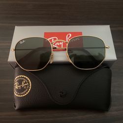 New RayBan Hexagonal Flat 54mm Sunglasses With Original RayBan Packaging 