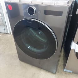 LG 7.4cu.ft Gas Dryer (Black Steel)