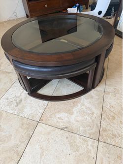 Glass Center table