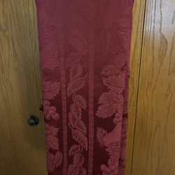 Wine Red Dining Table Cloth 