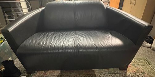leather loveseat