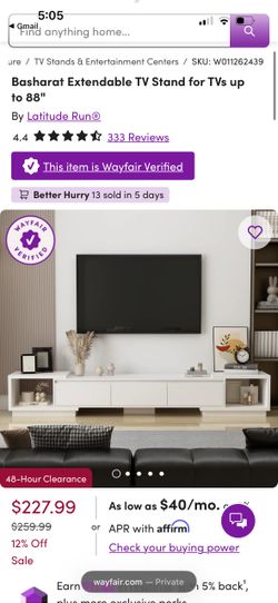 Extendable TV Stand