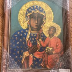 Religious Image On Canvas Framed