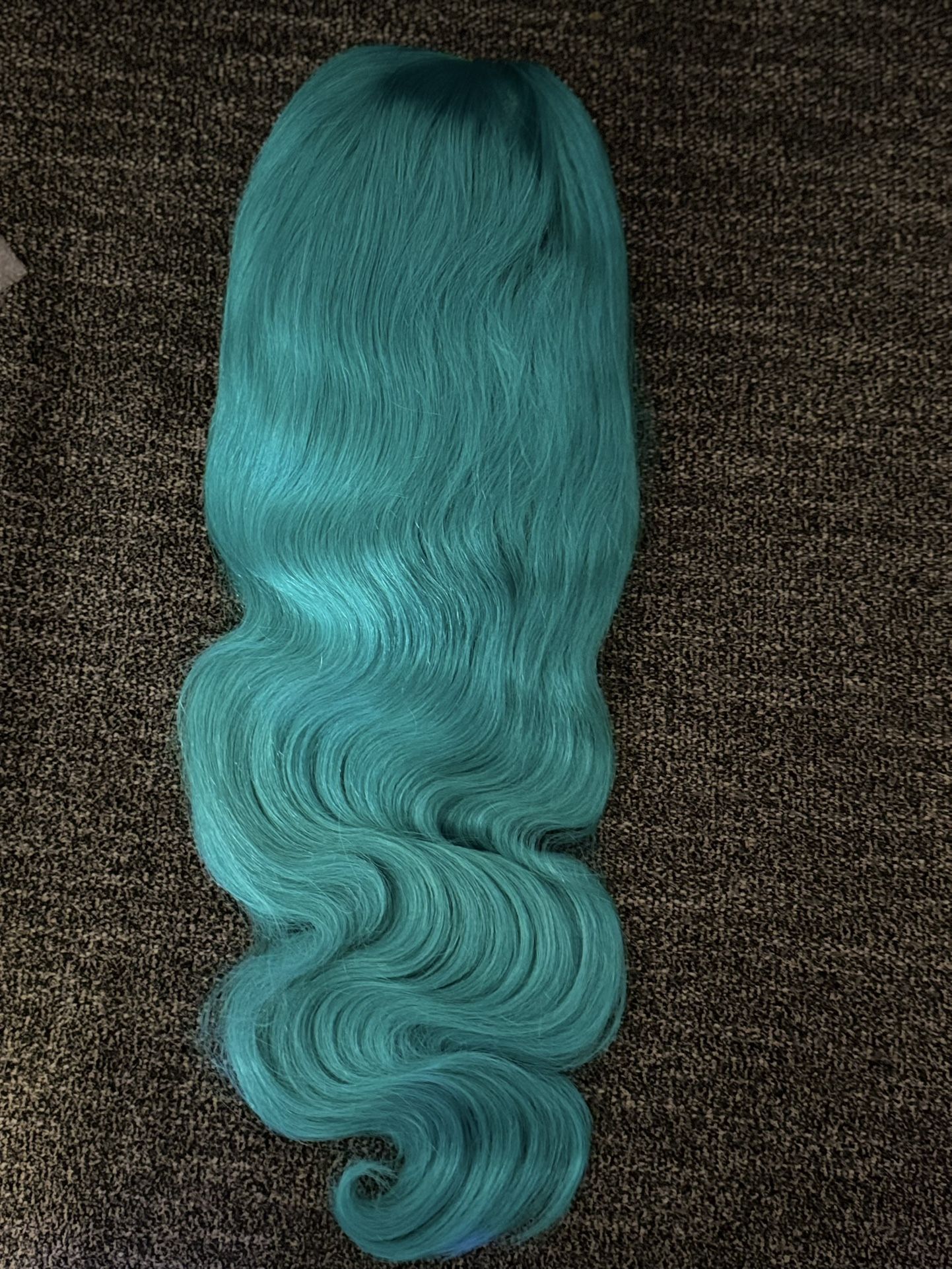 13x6 Cyan Blue Lace Front Wig Body Wave