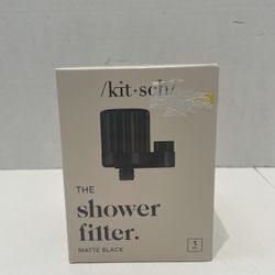 Kit•sch The Shower Filter MATTE BLACK Replacement Water Filters Cartridges SEALE