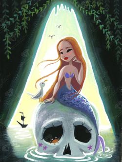Diamond Art Club Skull Mermaid ARCHIVED Diamond Painting Kit