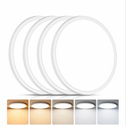 12 Inch LED Flush Mount Ceiling Light Fixture, Dimmable, 3200LM