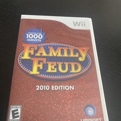 Family Feud 2010 Edition Nintendo Wii 
