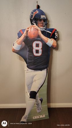 David Carr cardboard standee Life size NFL - Texans