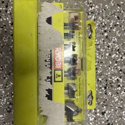 Ryobi Router Bit Set – 7 Pieces (One Missing)