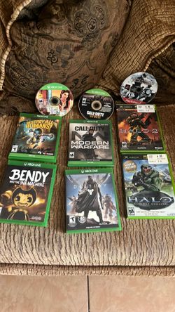 Xbox one and Xbox 360 games and one ps 2 game