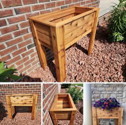 Custom Beautiful privacy wall Frame Planter Box Garden Bed cedar redwood Mother’s Day Best Gift 