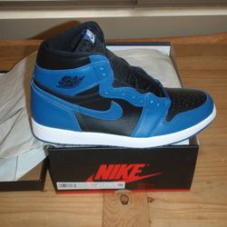 DS/Brand New - Air Jordan Retro 1 High - Marina Blue - Men's Size 13