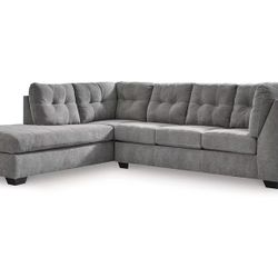 Tufted Stylish Chaise Sectional! 
