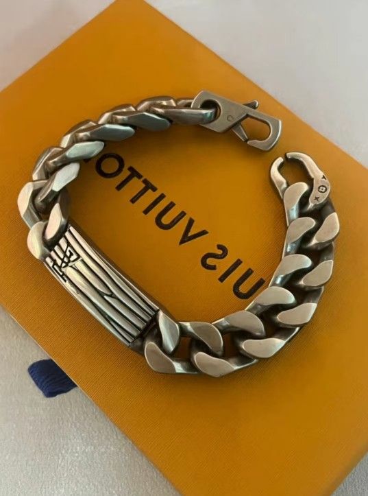 LV Silver Vintage Metal Bracelet