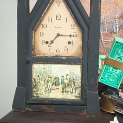 Antique Clock 1890 With George Washington