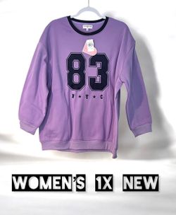 Women’s purple sweatshirt new