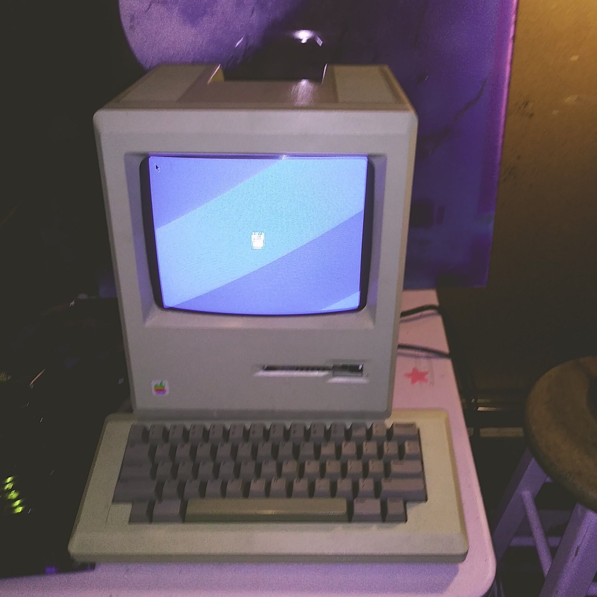 The 1st Macintosh apple computer 84"