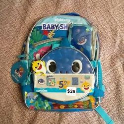 BABY SHARK 5 PIECE BACKPACK SET 