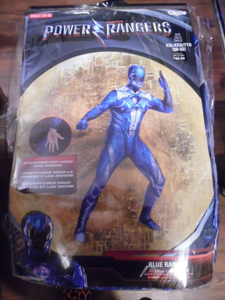men's blue power rangers Halloween costume