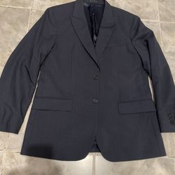 Louis Vuitton Uniforme Uniforms  Blue Wool Blazer US Size 52 Large Clean