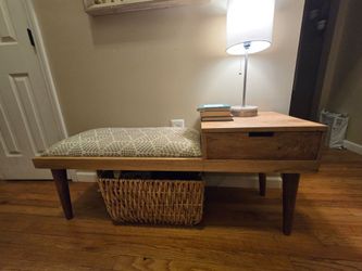 47 inch Solid wood hallway console bench/table