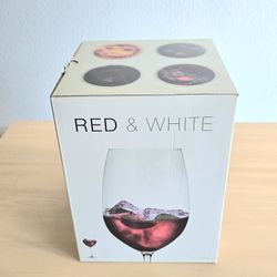 Nachtmann Red & White Wine Glasses Tocco Rosso Set of 4