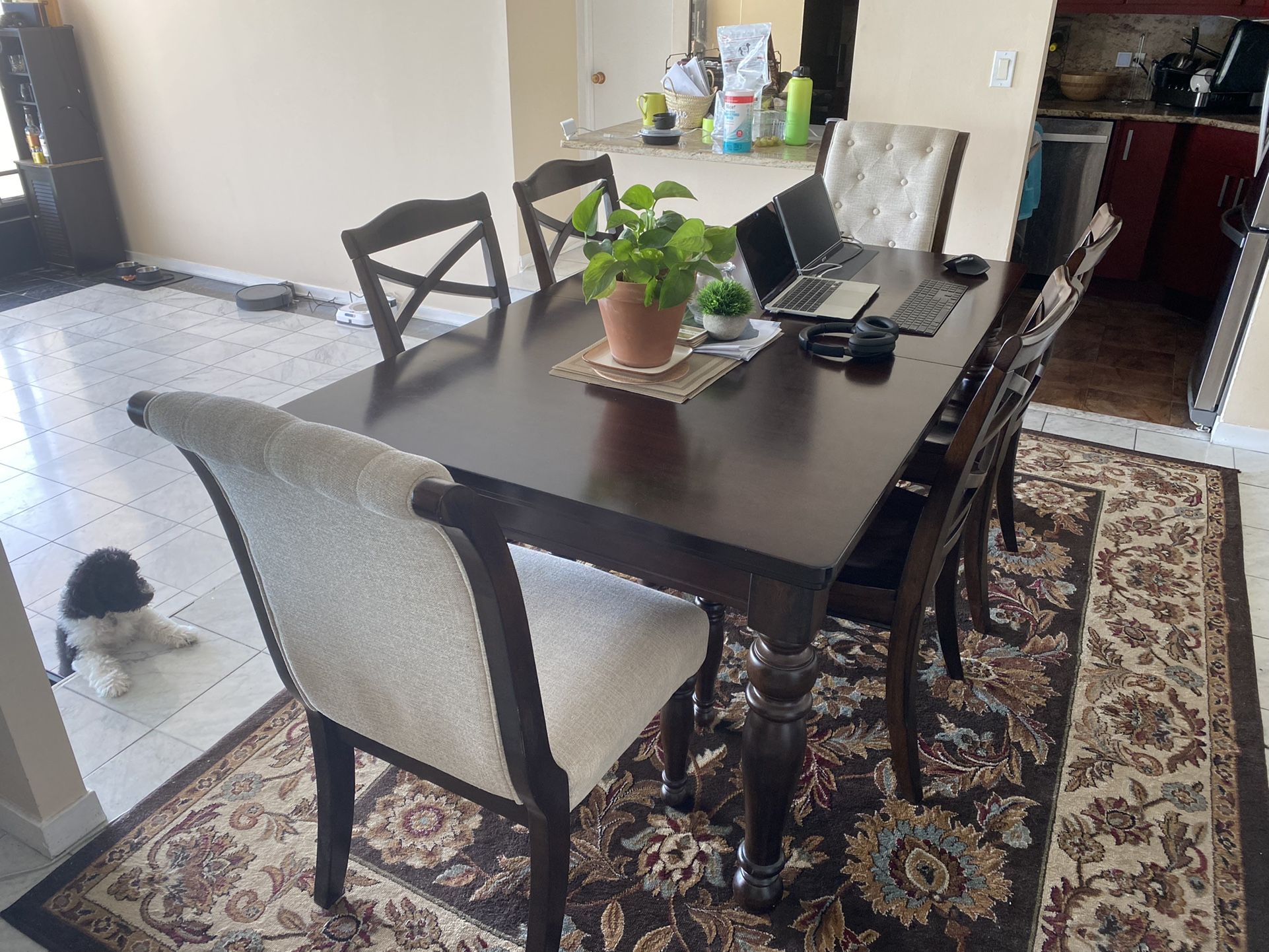 Ashley Porter 7 Piece Dining Set