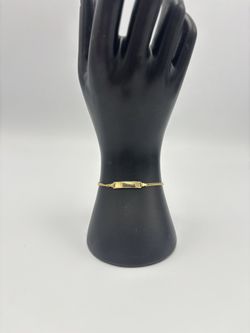 18kt Nameplate Bracelet