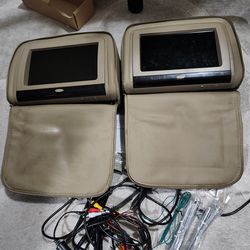 7in monitor Headrest set Universal/adjustable