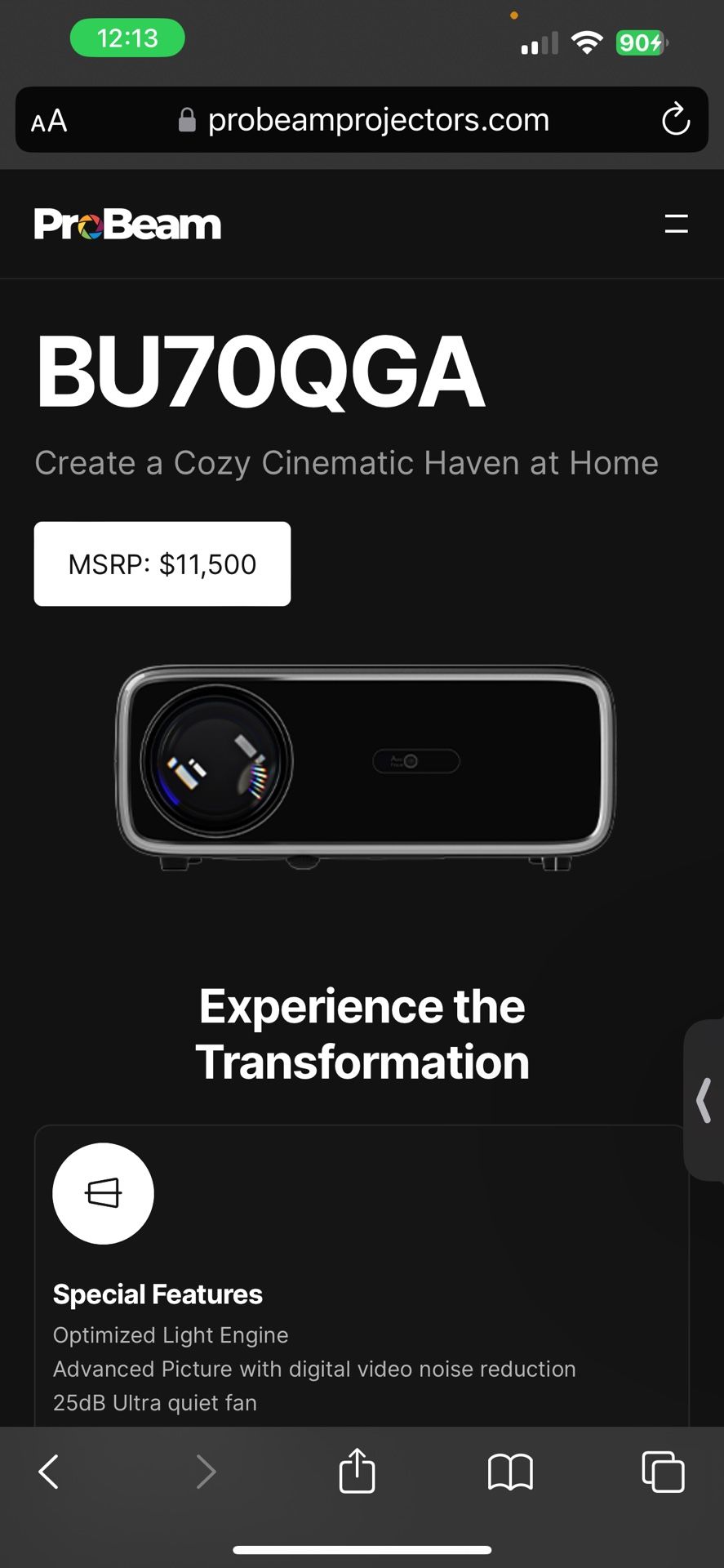 Projector Pro Beam 70