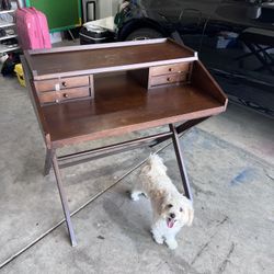 Mid century Modern  Trestle Writing Desk