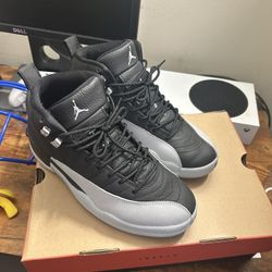 Air Jordan 12 Retro Black and Wolf Grey