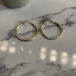 Gold Plated Hoop Earrings