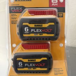 FLEXVOLT 20V/60V MAX Lithium-Ion 6.0Ah Battery Pack (2 Pack)FIRM PRICE 