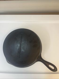 Antique Gate Mark Cast Iron Skillet Restored Seasoned Unmarked 10 Inch