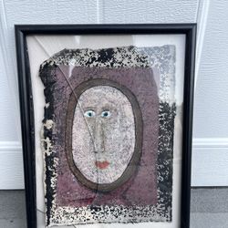 Gary Bennett 1995 ‘Lady in a Mirror’ - Framed Original Art (Wax, Oil, Ink)