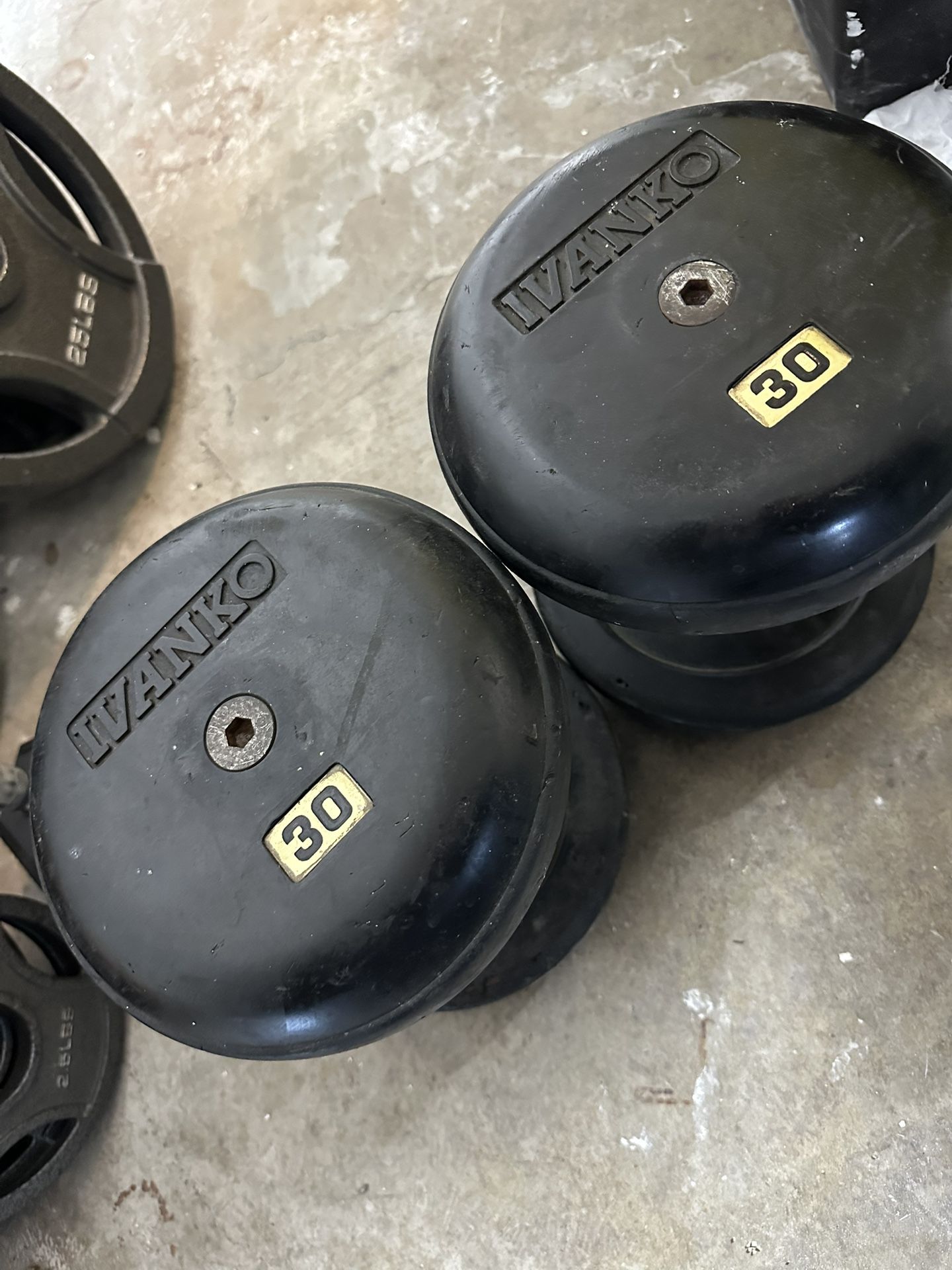 One Pair Of Ivanko Dumbbells