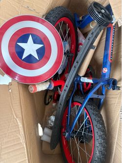 Captain America 16" Kids Bike w/ Training Wheels - New/Open Box