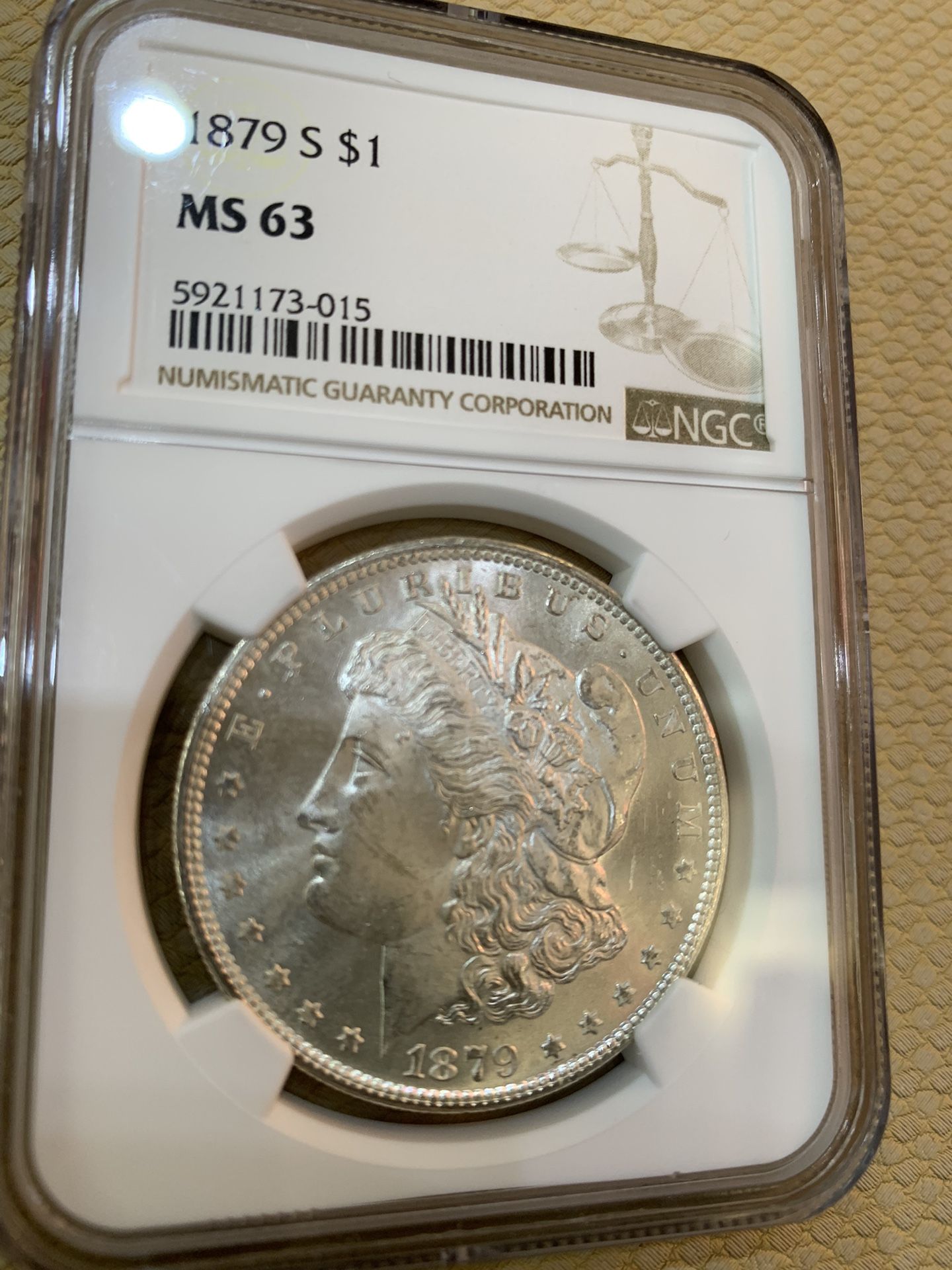 1879 S Morgan Silver Dollar Uncirculated