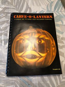 Vtg Carve O Lantern Carving Template Book
