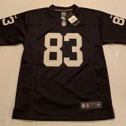 Authentic Brand New Raiders Jersey Youth Size Large #83