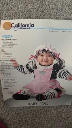 Baby Doll costume 6-12month