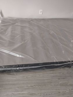 Mattress and Box Spring Set Still in Plastic