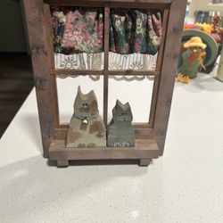 Cats In Window Decor 